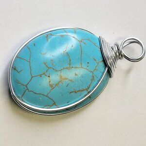 Turquoise Sterling Silver Pendant